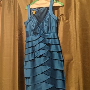 Royal blue bandage cocktail dress